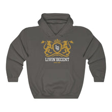 Load image into Gallery viewer, Unisex Hoodie Regal Gold/White Print