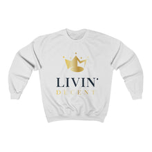 Load image into Gallery viewer, Unisex Crewneck Sweatshirt Circle Crown Black/Gold print