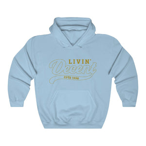 Unisex Hoodie Gold Outline Print