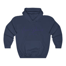 Load image into Gallery viewer, Unisex Hoodie LD signature Navy Print