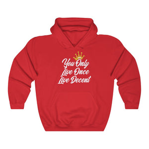 Unisex Hoodie Yolo w/white Print