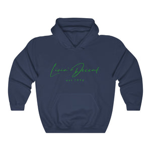 Unisex Hoodie LD signature Kelly Green Print