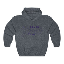 Load image into Gallery viewer, Unisex Hoodie Navy Outline Print