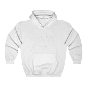 Unisex Hoodie Silver Outline Print