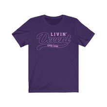 Load image into Gallery viewer, Unisex Jersey Short Sleeve Pink Outline Print