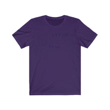 Load image into Gallery viewer, Unisex Jersey Short Sleeve Navy Outline Print
