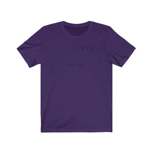 Unisex Jersey Short Sleeve Navy Outline Print