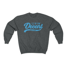 Load image into Gallery viewer, Unisex Crewneck Sweatshirt w/Light Blue Print