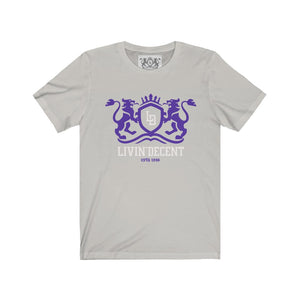 Unisex Jersey Short Sleeve Regal purple/white