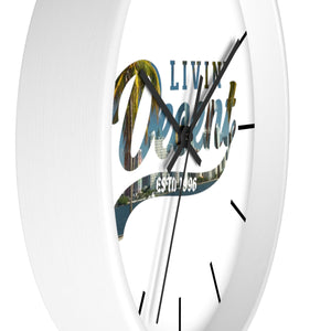 Wall Clock Miami Skyline