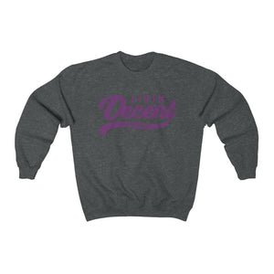 Unisex Crewneck Sweatshirt w/Hot Pink Print