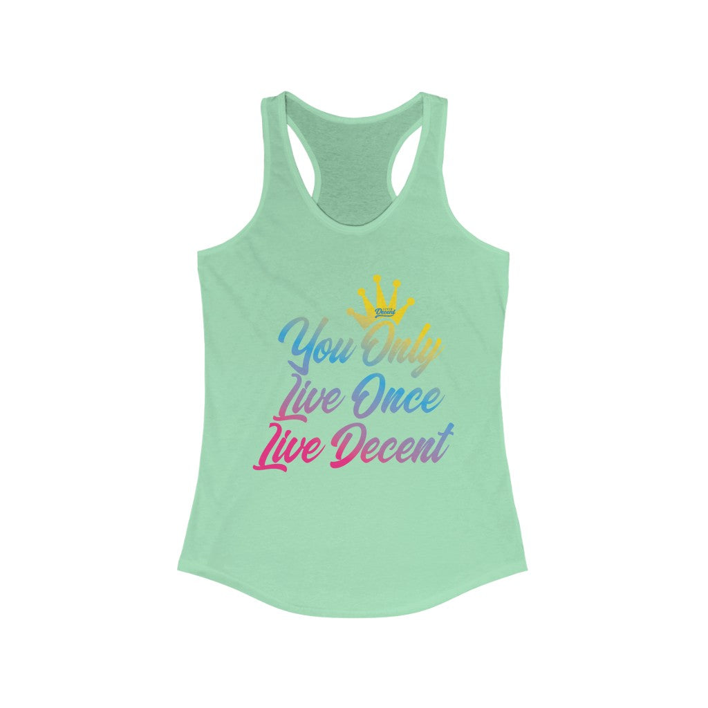 Women's YOLO Tank gradient