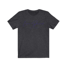 Load image into Gallery viewer, Unisex Jersey Short Sleeve Tee LD signature Navy Print
