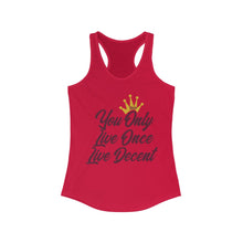 Load image into Gallery viewer, Women&#39;s YOLO Tank w/ burgundy print