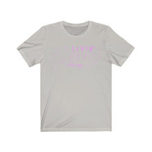 Load image into Gallery viewer, Unisex Jersey Short Sleeve Pink Outline Print