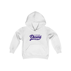 Youth Hoodie Purple Print