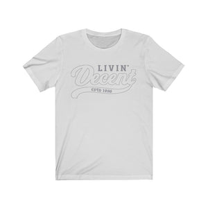 Unisex Jersey Short Sleeve Grey Outline Print