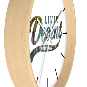 Wall Clock Miami Skyline