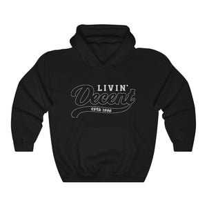 Unisex Hoodie Silver Outline Print