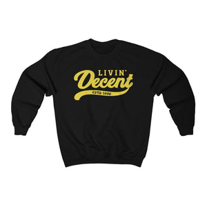 Unisex Crewneck Sweatshirt w/Yellow Print