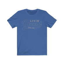 Load image into Gallery viewer, Unisex Jersey Short Sleeve Grey Outline Print