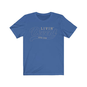 Unisex Jersey Short Sleeve Grey Outline Print