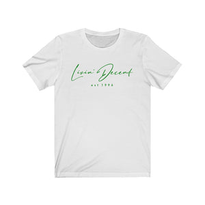 Unisex Jersey Short Sleeve Tee LD signature Kelly Green Print
