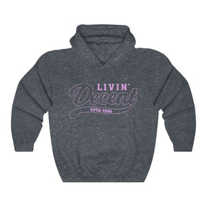 Unisex Hoodie Pink Outline Print