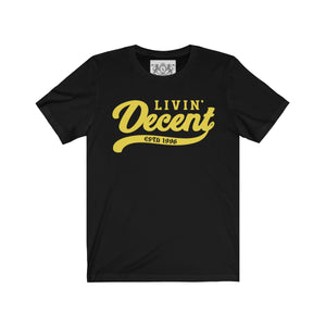 Unisex Jersey Short Sleeve Tee Yellow Print