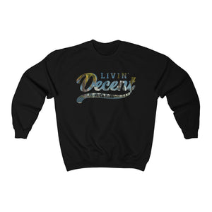 Unisex Crewneck Sweatshirt w/Miami Skyline Print