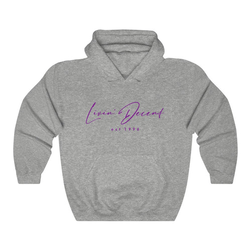 Unisex Hoodie LD signature Purple Print