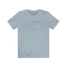Load image into Gallery viewer, Unisex Jersey Short Sleeve Grey Outline Print