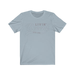 Unisex Jersey Short Sleeve Grey Outline Print