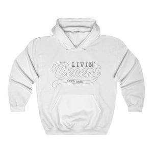 Unisex Hoodie Grey Outline Print