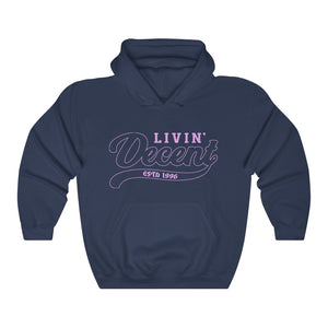 Unisex Hoodie Pink Outline Print