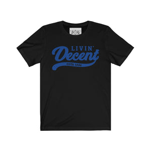 Unisex Jersey Short Sleeve Tee Royal Print