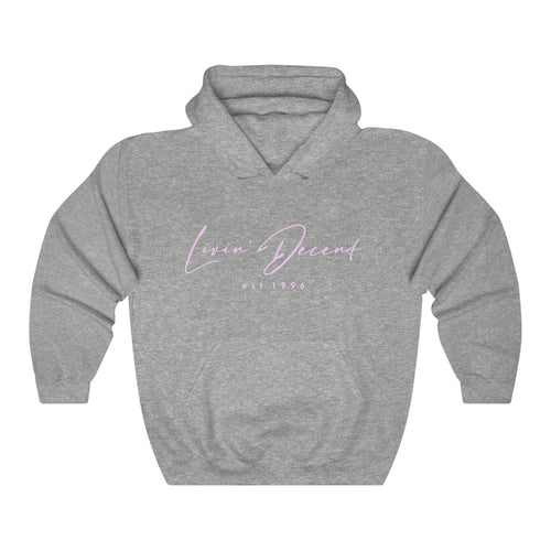 Unisex Hoodie LD signature Pink Print