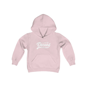 Youth Hoodie White Print