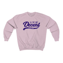 Load image into Gallery viewer, Unisex Crewneck Sweatshirt w/Purple Print