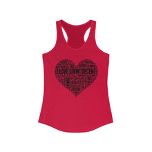 Load image into Gallery viewer, Women&#39;s Love Livin&#39; Tank w/ black print