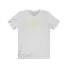 Load image into Gallery viewer, Unisex Jersey Short Sleeve Tee LD signature Yellow Print
