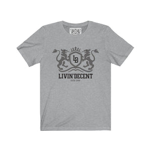 Unisex Jersey Short Sleeve Regal grey/black