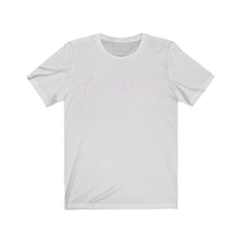 Load image into Gallery viewer, Unisex Jersey Short Sleeve Tee LD signature Pink Print