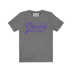 Unisex Jersey Word Cloud w/purple print