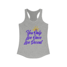 Load image into Gallery viewer, Women&#39;s YOLO Tank w/ purple print