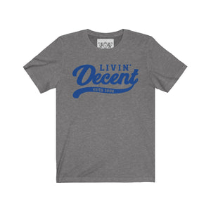 Unisex Jersey Short Sleeve Tee Royal Print