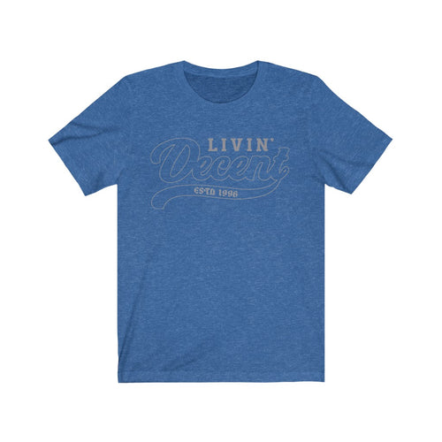 Unisex Jersey Short Sleeve Grey Outline Print