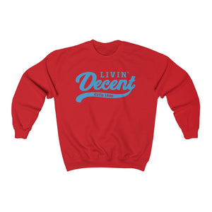 Unisex Crewneck Sweatshirt w/Light Blue Print