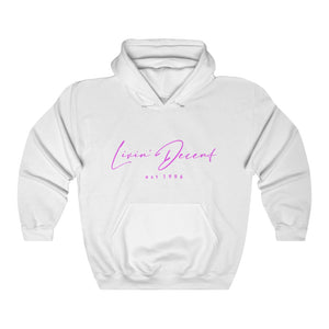 Unisex Hoodie LD signature Hot Pink Print