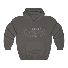 Load image into Gallery viewer, Unisex Hoodie Grey Outline Print